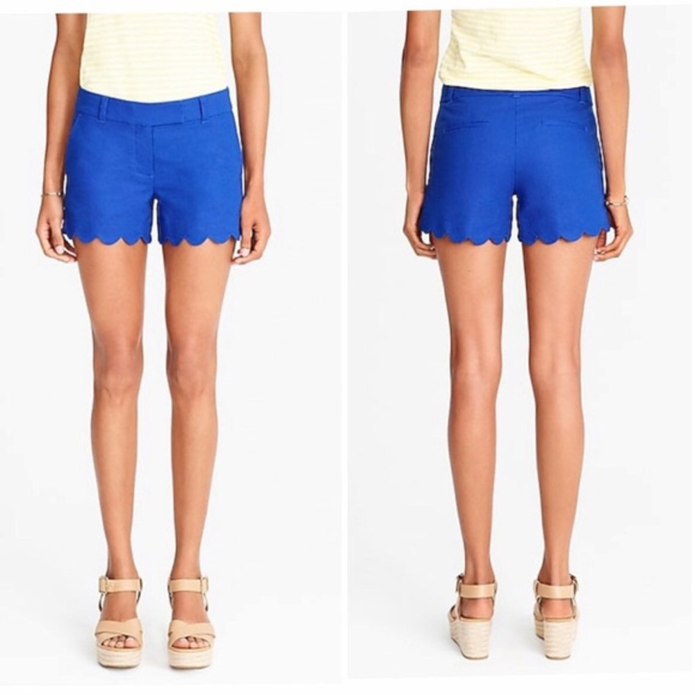 J.Crew Linen Blend Scallop Edge shorts